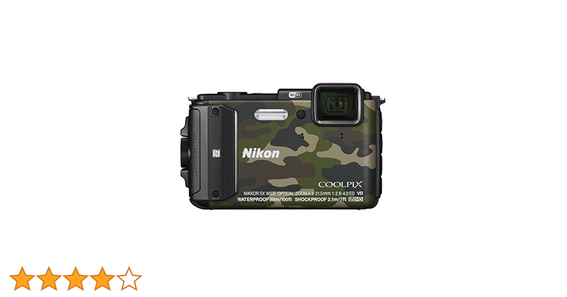 Nikon COOLPIX AW130 カムフラージュグリーン Amazon | Nikon デジタルカメラ COOLPIX AW130 カムフラージュ